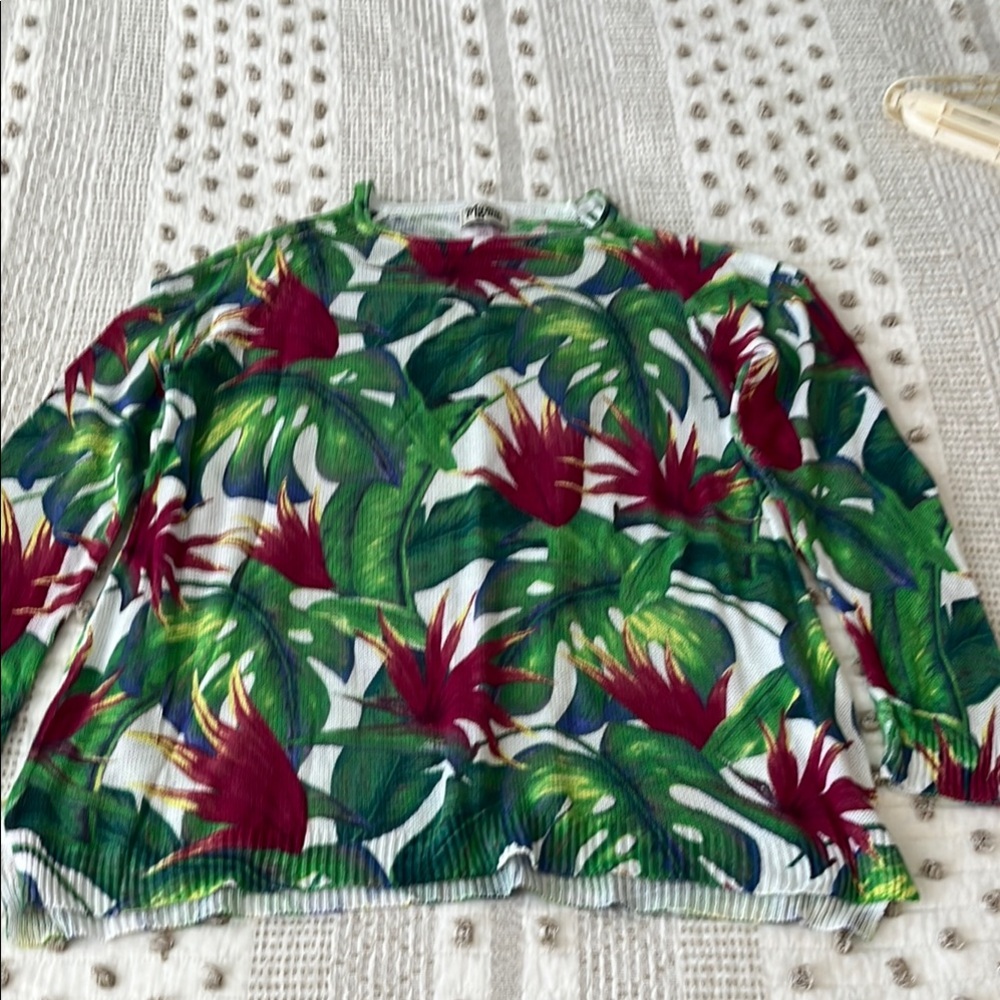 Show Me Your Mumu Palm Flings Shiver Shoulder Shoulder (Cold Shoulder ) Sweater